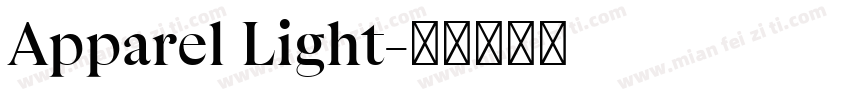 Apparel Light字体转换